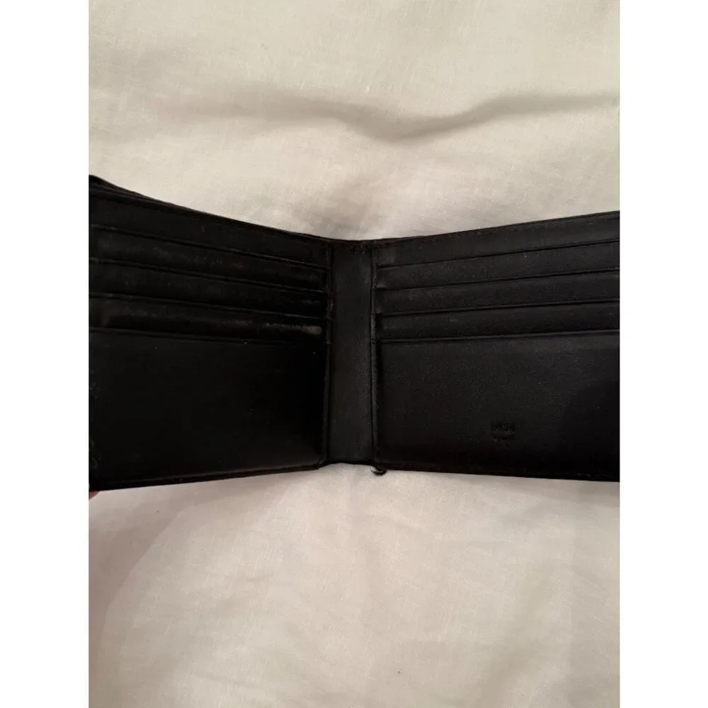 MCM Men’s Bifold Wallet In Visetos Original Black